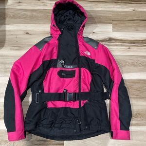 The North Face Steep Tech Vintage Pink and Black Jacket Snow Women’s Large